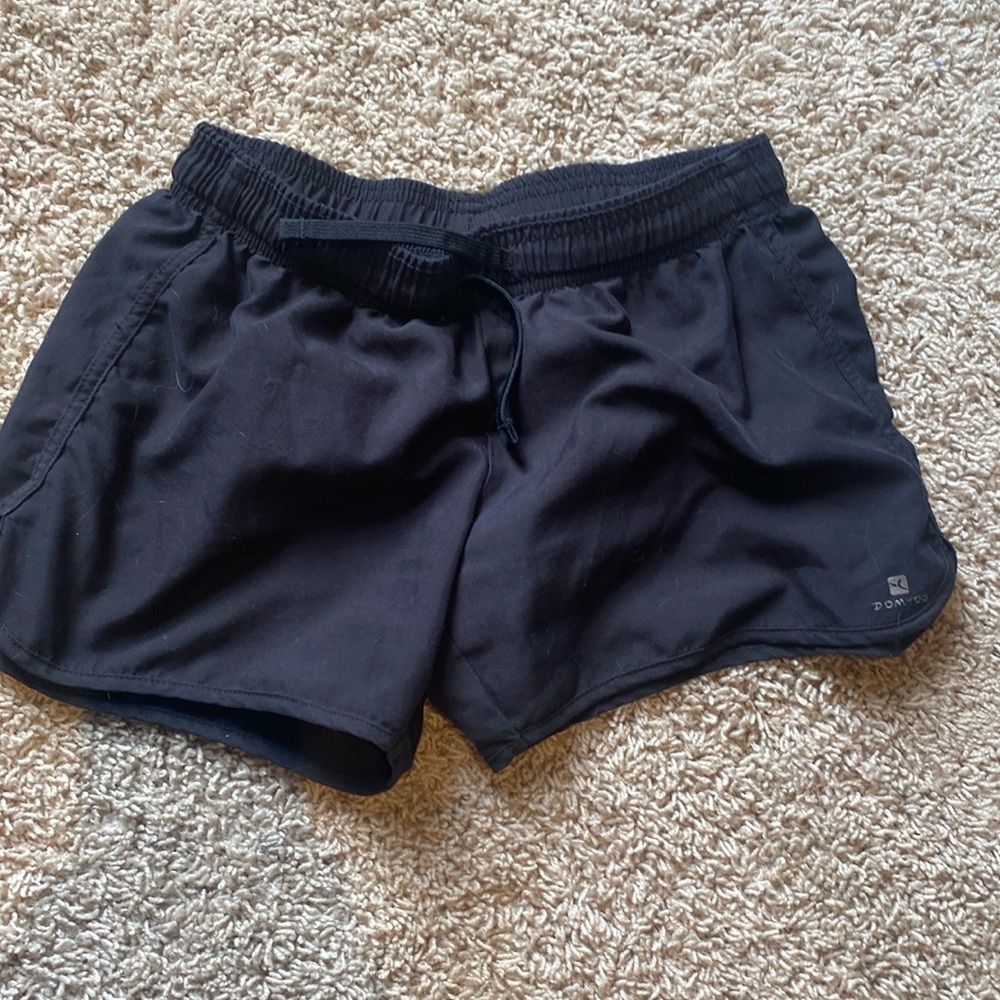 Black athletic shorts